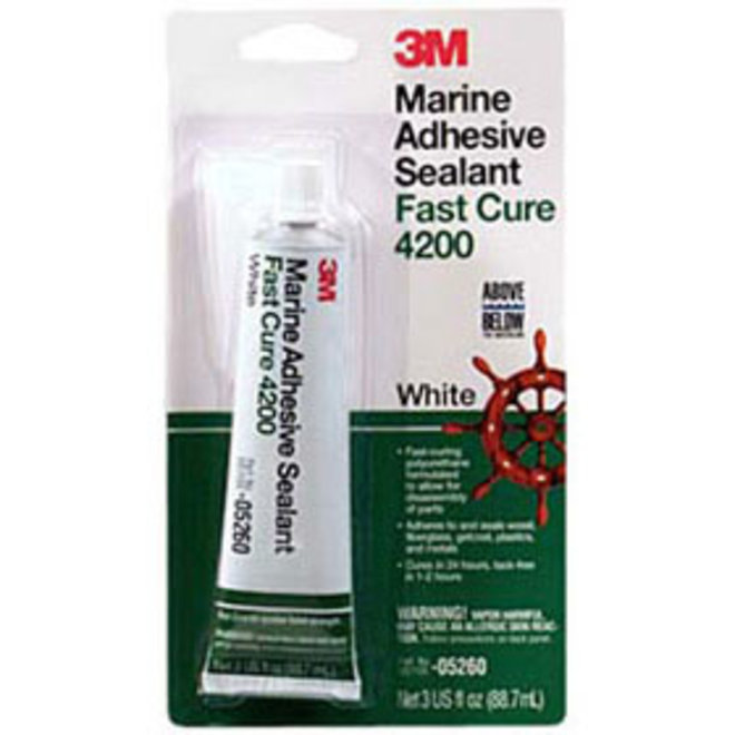 3M 4200 Fast Cure White 3oz Tube