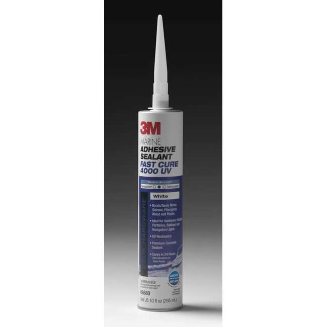 3M Products 3M 4000 UV Marine Sealant 10oz Cartridge White