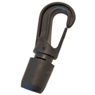 Bainbridge Shock Cord Hook 5/16 Black Nylon Bainbridge