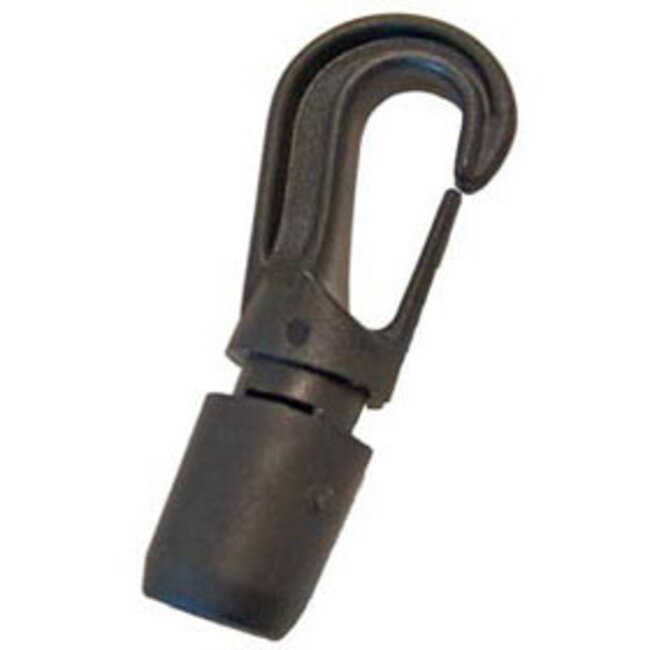 Bainbridge Shock Cord Hook 5/16 Black Nylon Bainbridge