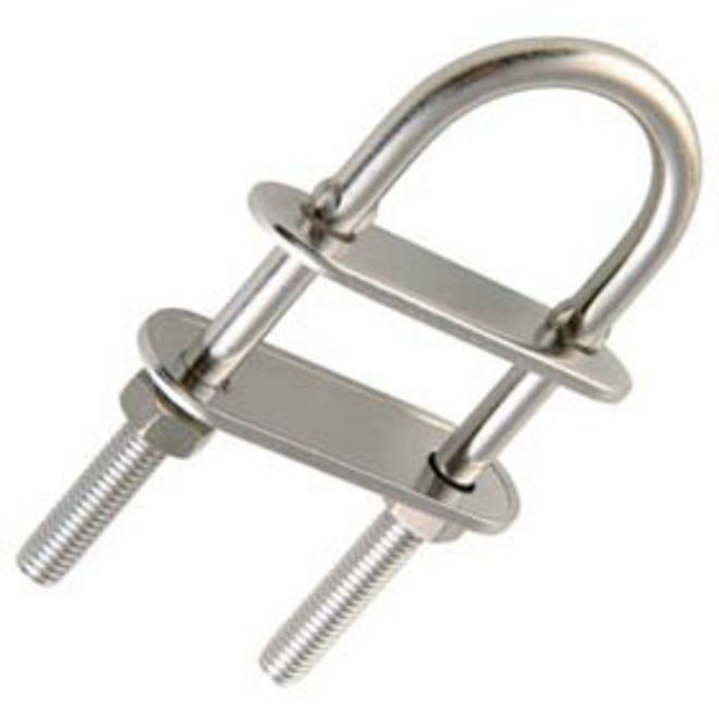 U-Bolt 8mm x 50mm wide BL 1750kg Blue Wave