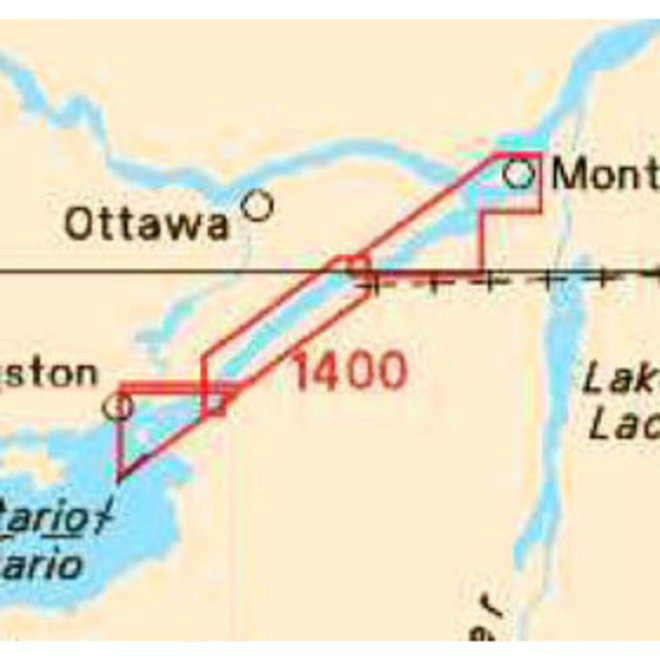 Chart 1400 St Lawrence Seaway Montral to Lake Ontario