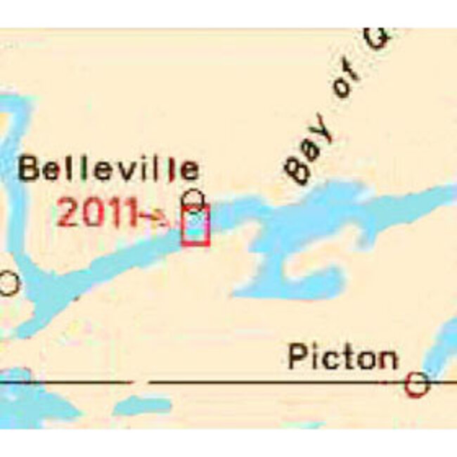 Canadian Hydrographic Serv Chart 2011 Belleville Harbour