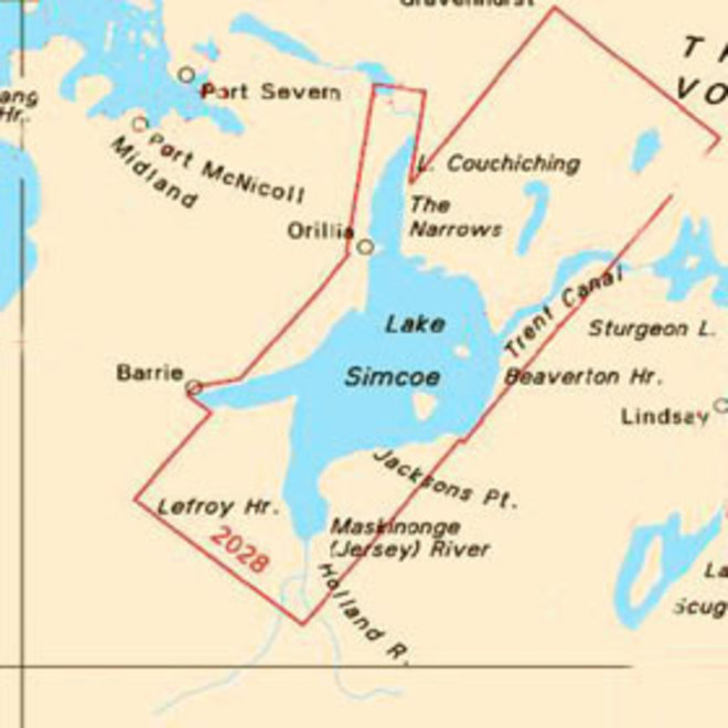 Lakes Simcoe and Couchiching Chart