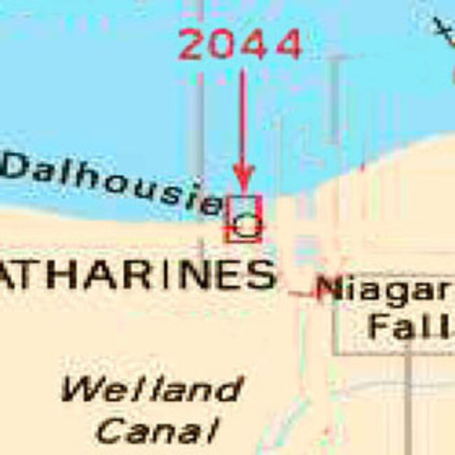 Canadian Hydrographic Serv Chart 2044 Port Dalhousie