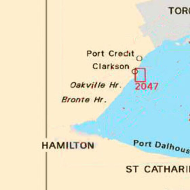 Canadian Hydrographic Serv Chart 2047 Clarkson Harbour