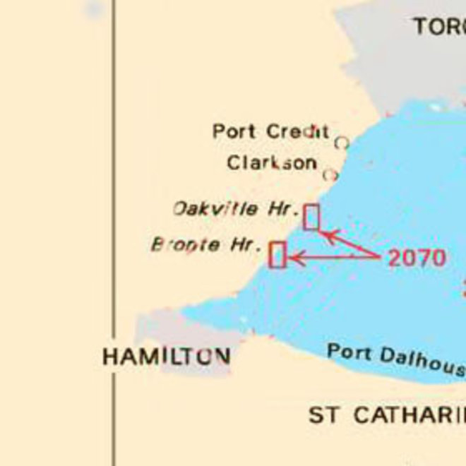 Chart 2070 Harbours in Lake Ontario