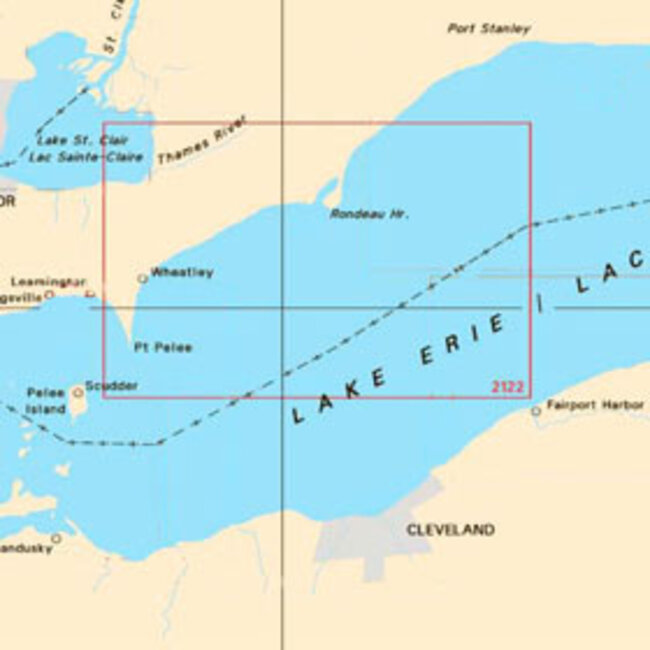Canadian Hydrographic Serv Chart 2122 Pointe aux Pins to Port Pelee