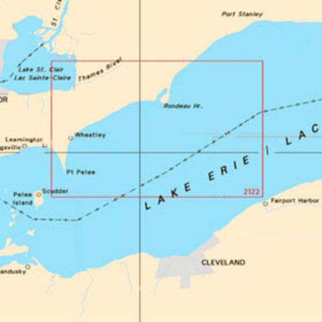 Chart 2122 Pointe aux Pins to Port Pelee