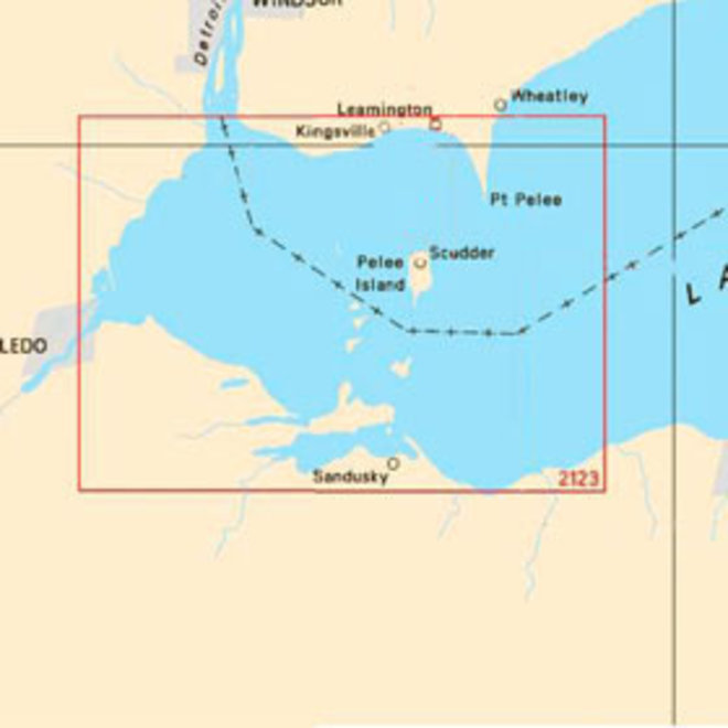 Pelee Passage to Detroit River Chart