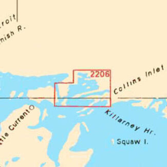 Canadian Hydrographic Serv Chart 2206 McGregor Bay