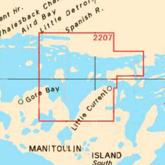 Canadian Hydrographic Serv Chart 2207 Little Current to Clapperton Island