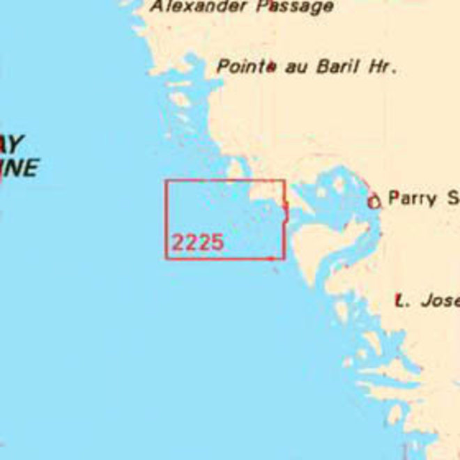 Chart 2225 Parry Sound Approaches