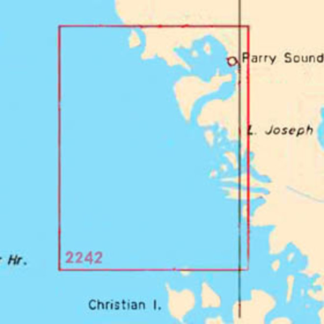 Giants Tomb Island to Franklin Island Chart