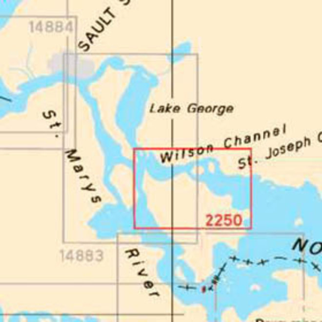 Chart 2250 Bruce Mines to Sugar Island