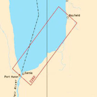 Canadian Hydrographic Serv Chart 2260 Sarnia to Bayfield