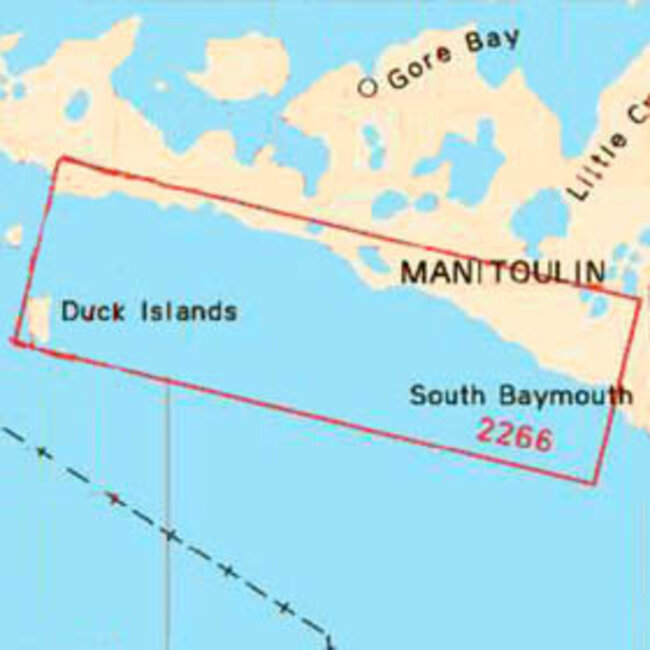 Canadian Hydrographic Serv Chart 2266 Michaels Bay to Great Duck Island