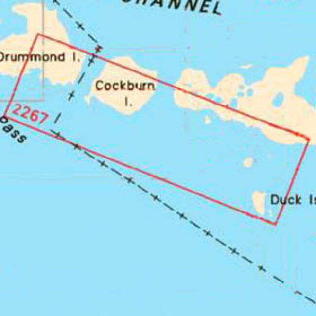 Canadian Hydrographic Serv Chart 2267 Great Duck Island to False Detour Passage