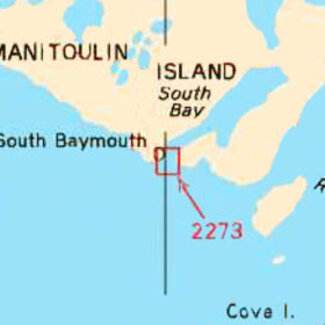 Canadian Hydrographic Serv Chart 2273 South Baymouth Harbour and Approaches