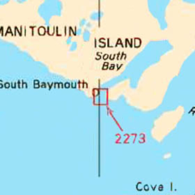 Canadian Hydrographic Serv Chart 2273 South Baymouth Harbour and Approaches