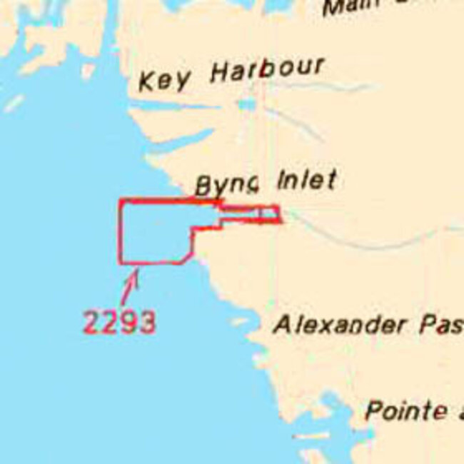 Canadian Hydrographic Serv Chart 2293 Byng Inlet and Approaches