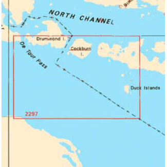 Canadian Hydrographic Serv Chart 2297 Duck Islands to Detour Passage