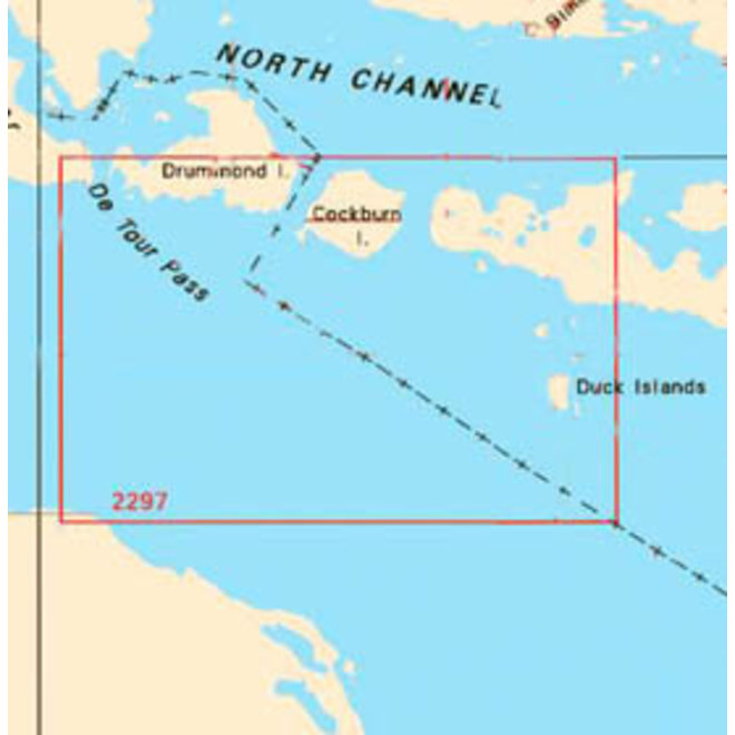 Duck Islands to Detour Passage Chart