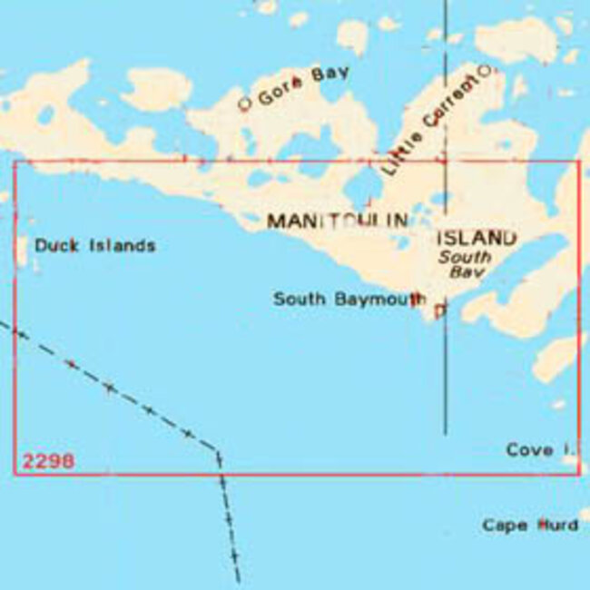 Canadian Hydrographic Serv Chart 2298 Cove Island to Duck Islands