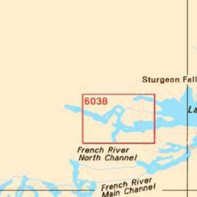 Canadian Hydrographic Serv Chart 6038 West Bay to West Arm