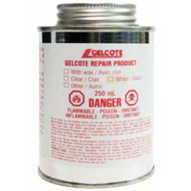 Gelcoat 250ml Kit Liquid with Hardener | White Waxed Sandable