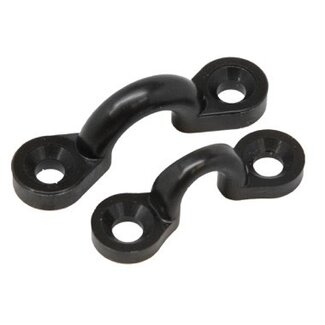 Sea-Lect Pad Eye 3/8 Black Nylon Pkg of 6
