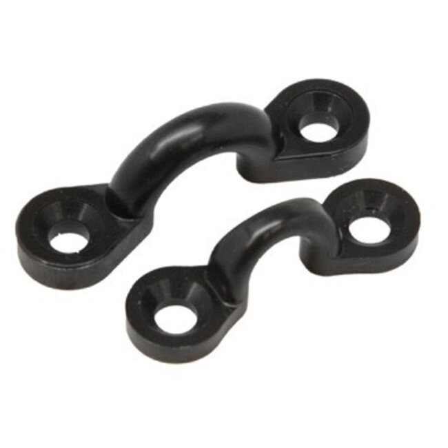 Sea-Lect Pad Eye 11/32 Black Nylon Pkg of 6