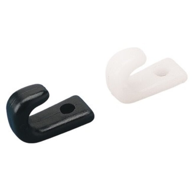 Sea-Lect Lashing Hook 1 Hole Black Set of 6
