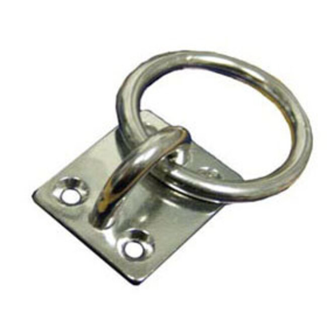 Victory Ring Plate 1-9/16 x 1-3/8 Base 1/4 Ring