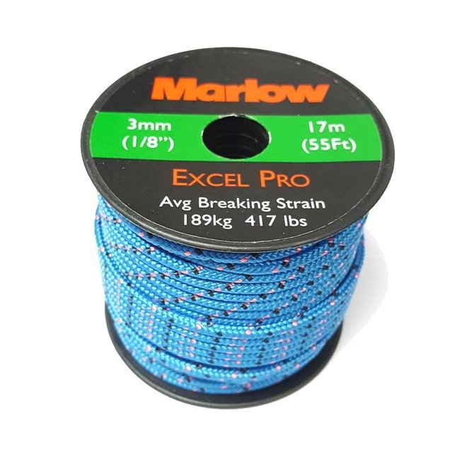 3mm Marlow Excel Pro Rope Mini Spool 17m