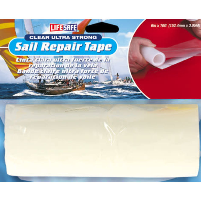 Sail Patch Repair Tape | 6in x 10 ft | Clear