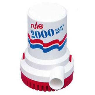 Rule Pumps Bilge Pump 2000 Manual Round Base 1-1/8 Hose