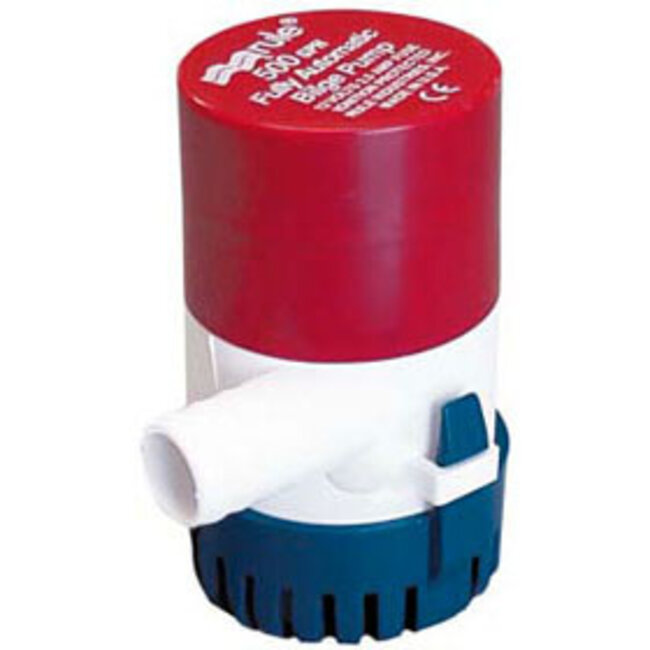 Rule Pumps Bilge Pump 500GPH Automatic Round Base 3/4 Hose