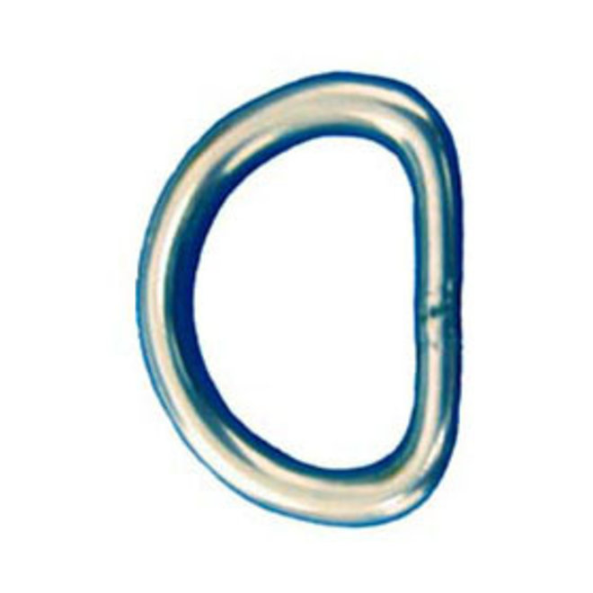 D Ring 3/16 ID 1-1/2in Welded SS