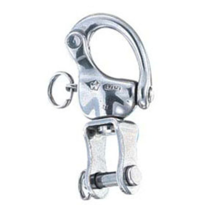 Snap Shackle Swiveling Fork w 6mm Pin L 70mm BL 1700kg