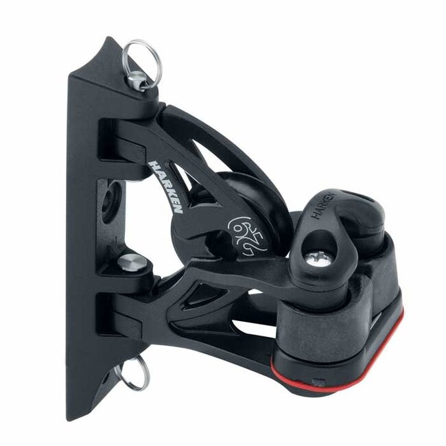Harken 29mm Carbo Pivoting Lead Block with Micro Carbo Cleat