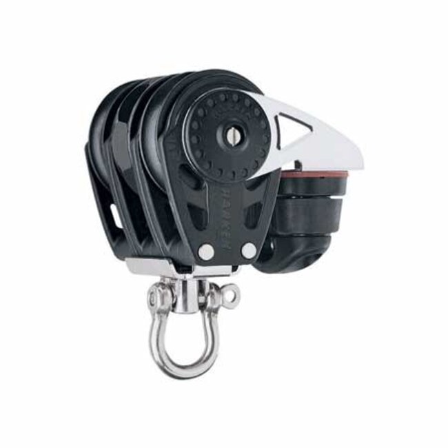 Harken 40mm Carbo Ratchet Triple Block with Cleat