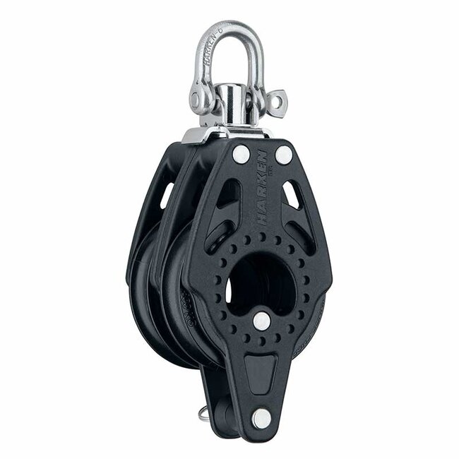 Harken 57mm Carbo Double Block with Becket and Swivel