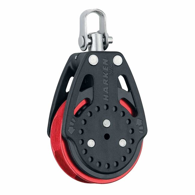 Harken 57mm Carbo Ratchamatic Single Block Red Special