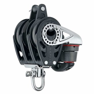 Harken 57mm Carbo Ratchet Triple Block with Cleat and Becket
