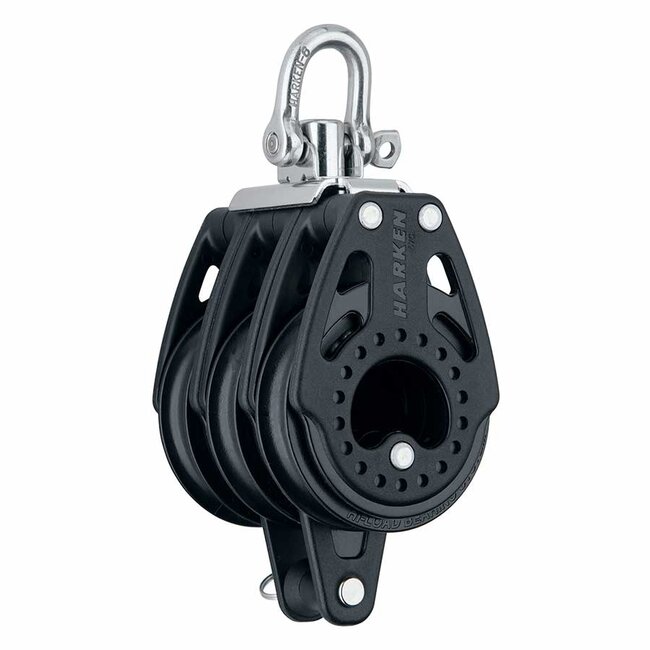 Harken 57mm Carbo Triple Block with Becket and Swivel