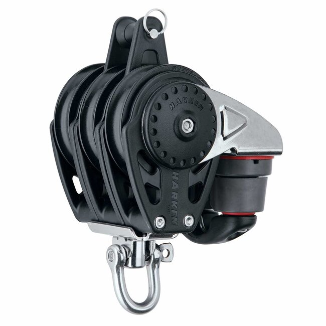 Harken 57mm Carbo Triple Block with Cleat and Becket