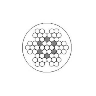 Vanguard Steel Coated Wire 1/8-1/4 PVC Sheath 7x7 Wire