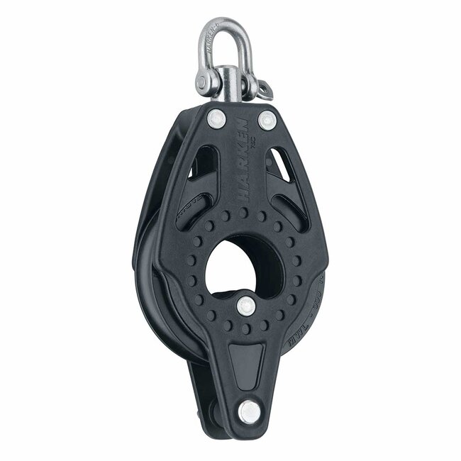 Harken 75mm Carbo Single Block with Becket and Swivel