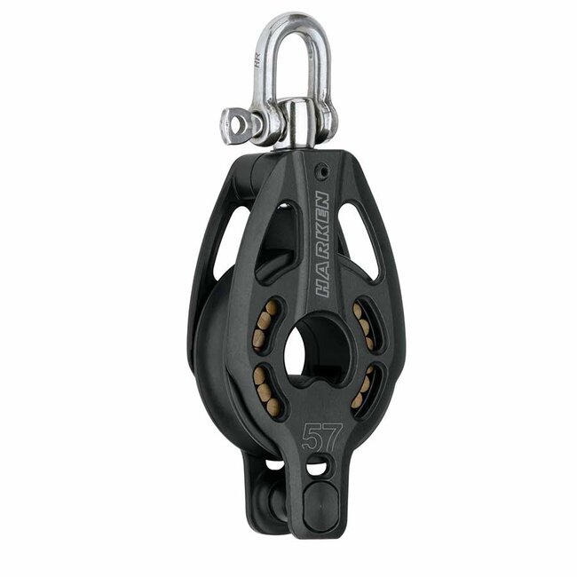 Harken Black Magic 57mm Single Block with Becket High Load